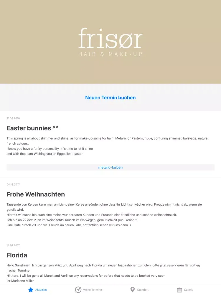 Frisør iPad  스크린샷