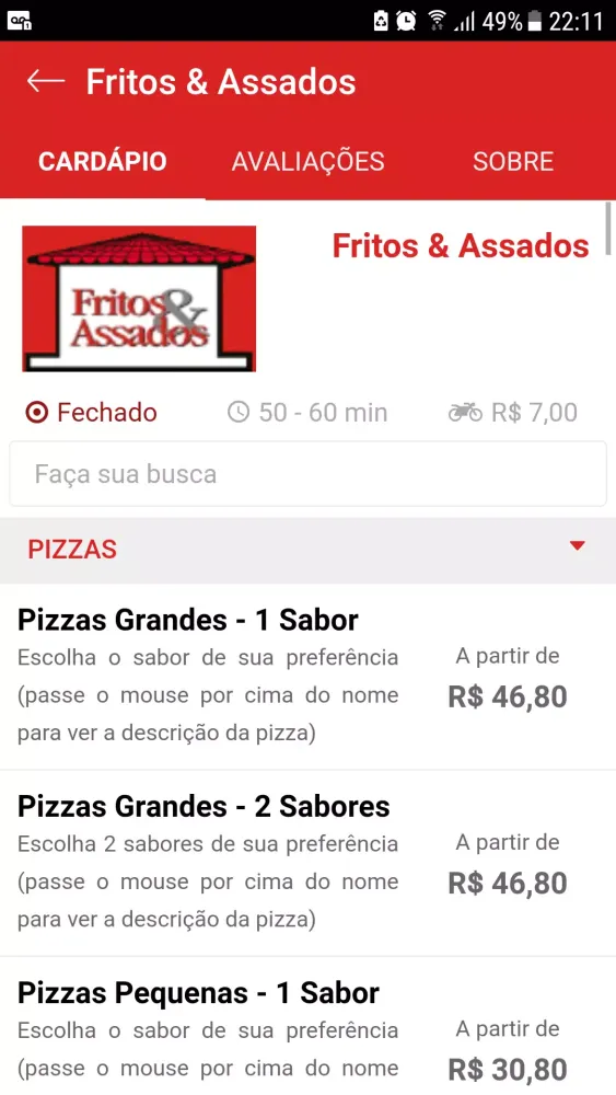 Fritos e Assados Delivery স্ক্রিনশট