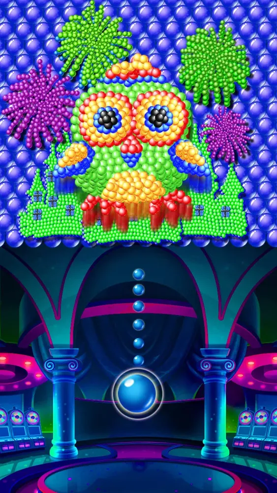 Tangkapan skrin Bubble Owl: Bubble Shooter