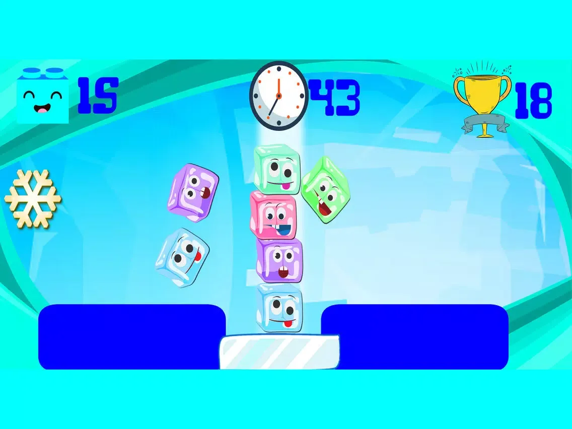 Frozen Ice Tower Blocks iPad Screenshots