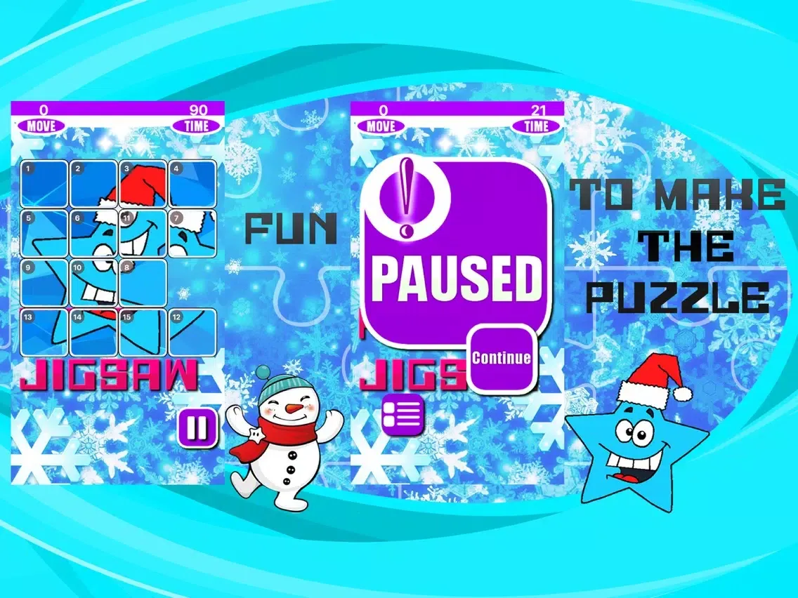 Tangkapan layar Frozen Snowman and Landscapes iPad 
