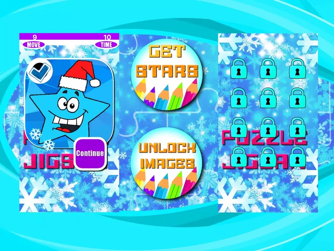 Tangkapan layar Frozen Snowman and Landscapes iPad 