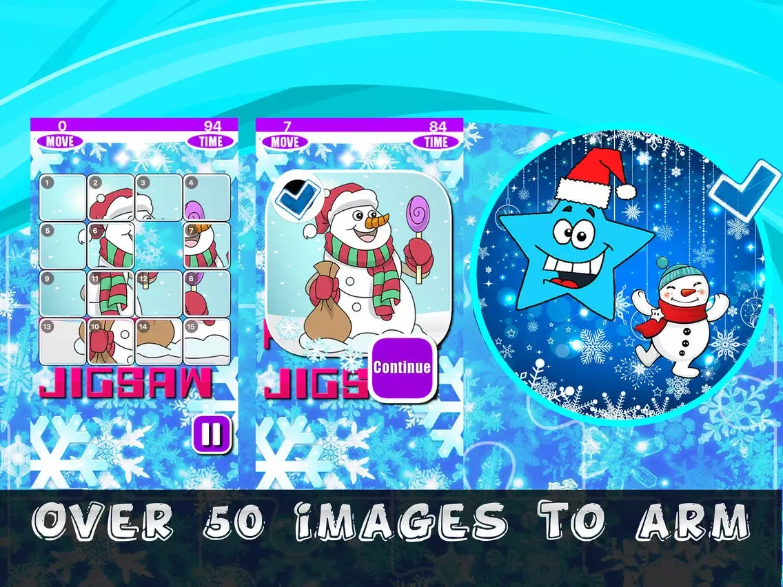 Tangkapan layar Frozen Snowman and Landscapes iPad 
