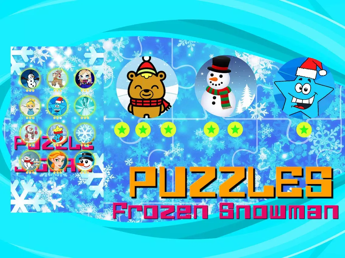 Tangkapan layar Frozen Snowman and Landscapes iPad 