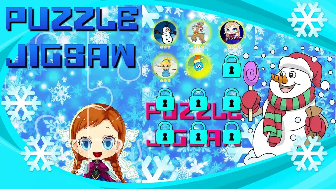 Tangkapan layar Frozen Snowman and Landscapes