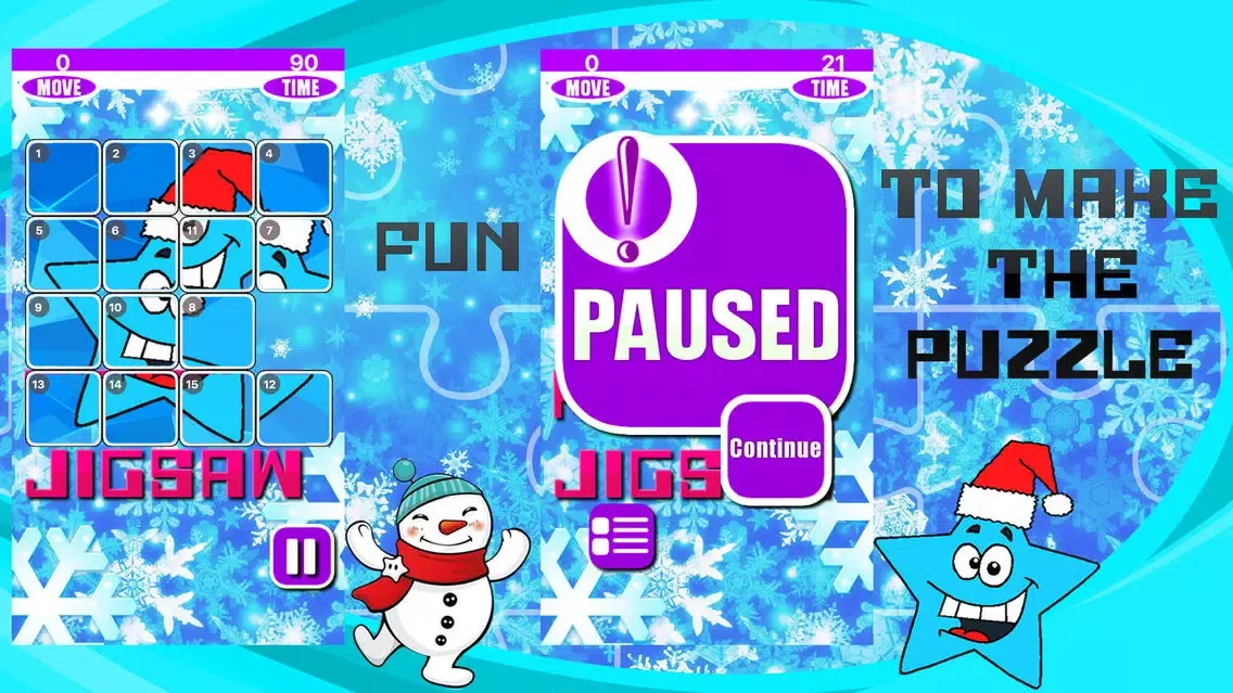 Tangkapan layar Frozen Snowman and Landscapes