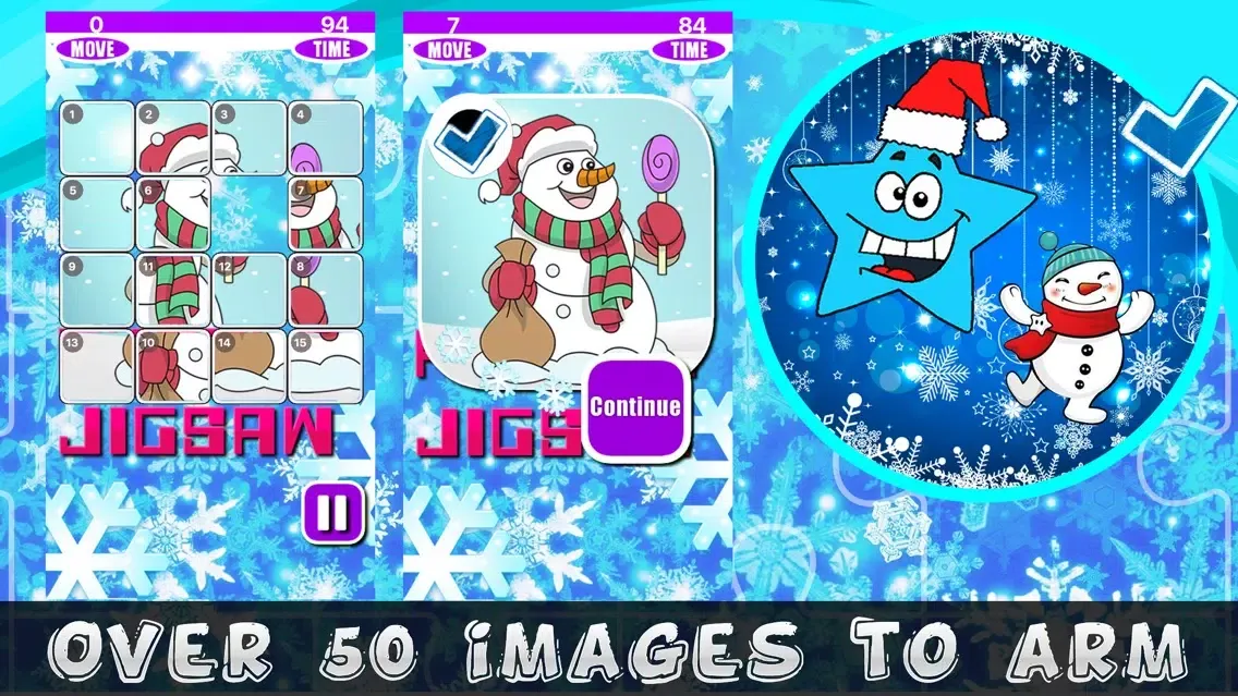 Tangkapan layar Frozen Snowman and Landscapes