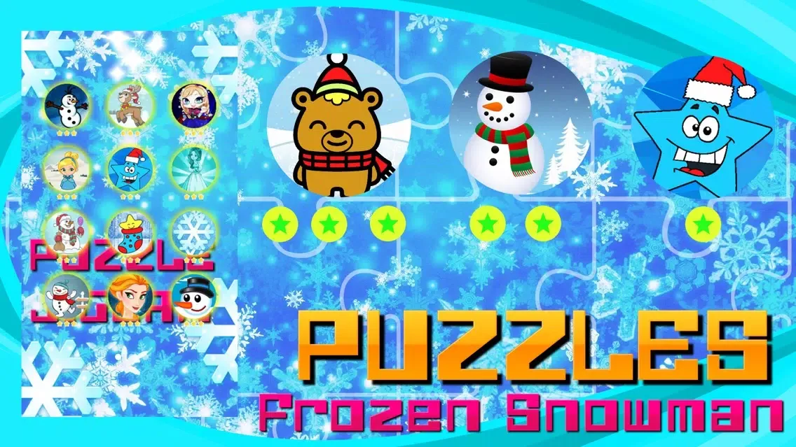Tangkapan layar Frozen Snowman and Landscapes