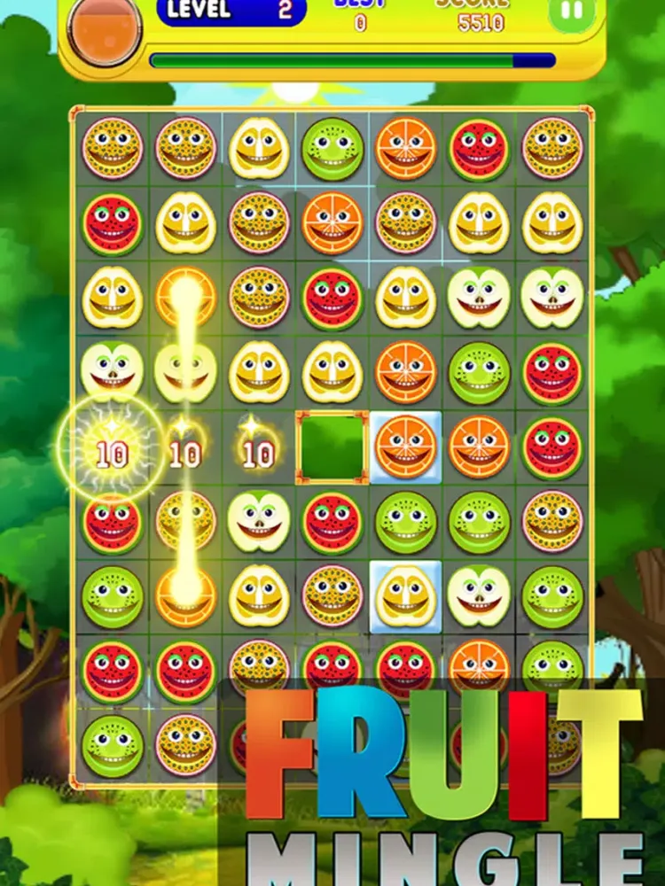 Captures d'écran de Fruit Mingle - Free Match 3 Fruits Puzzle Game iPad 