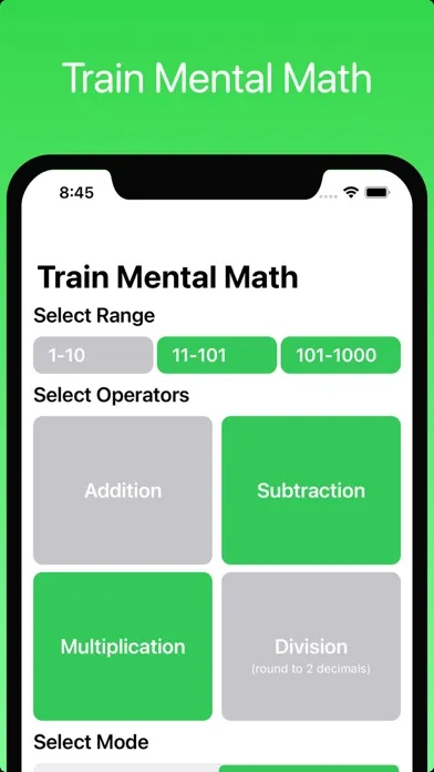 Mental Math Training: 1x1应用截图