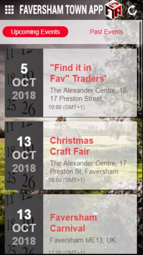FTA - Faversham Town App Screenshots