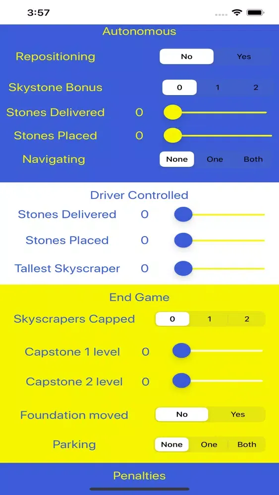 Capturas de tela do FTC Skystone