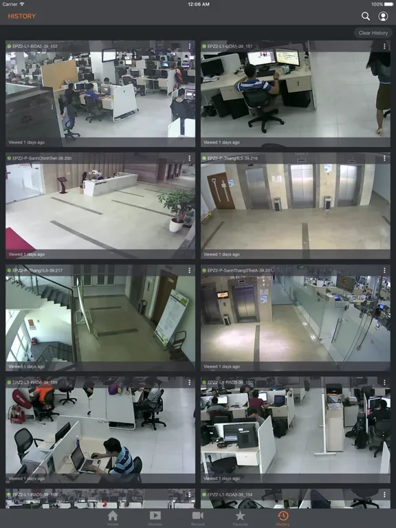 FPT Cloud Camera Surveillance iPad 应用截图