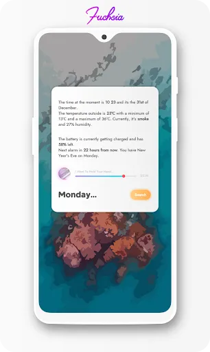 Fuchsia KWGT - Gradient Based  Screenshots