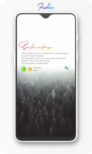 Fuchsia KWGT - Gradient Based  Screenshots