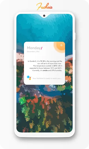 Fuchsia KWGT - Gradient Based  Screenshots