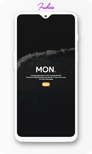 Fuchsia KWGT - Gradient Based  Screenshots