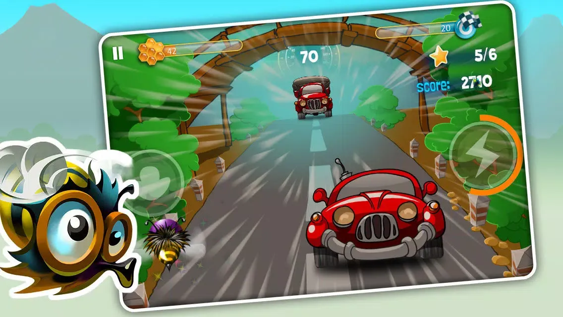 Captures d'écran de Bumblebee Race Free