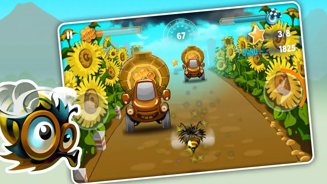 Captures d'écran de Bumblebee Race Free