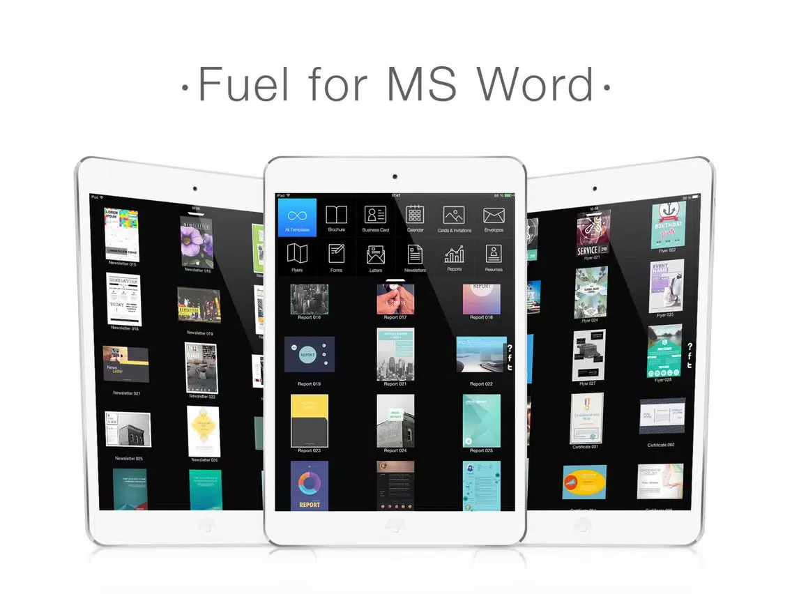 Fuel for MS Word iPad 应用截图