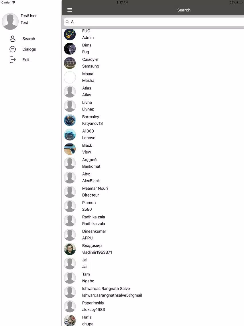 FUG Secret Chat iPad 应用截图