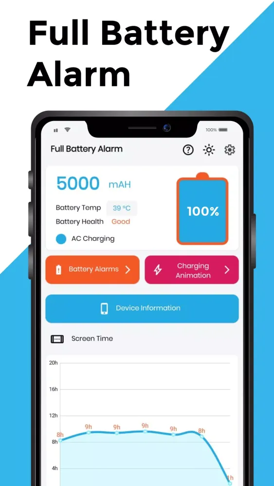 Zrzuty ekranu Full Battery 100% Alarm