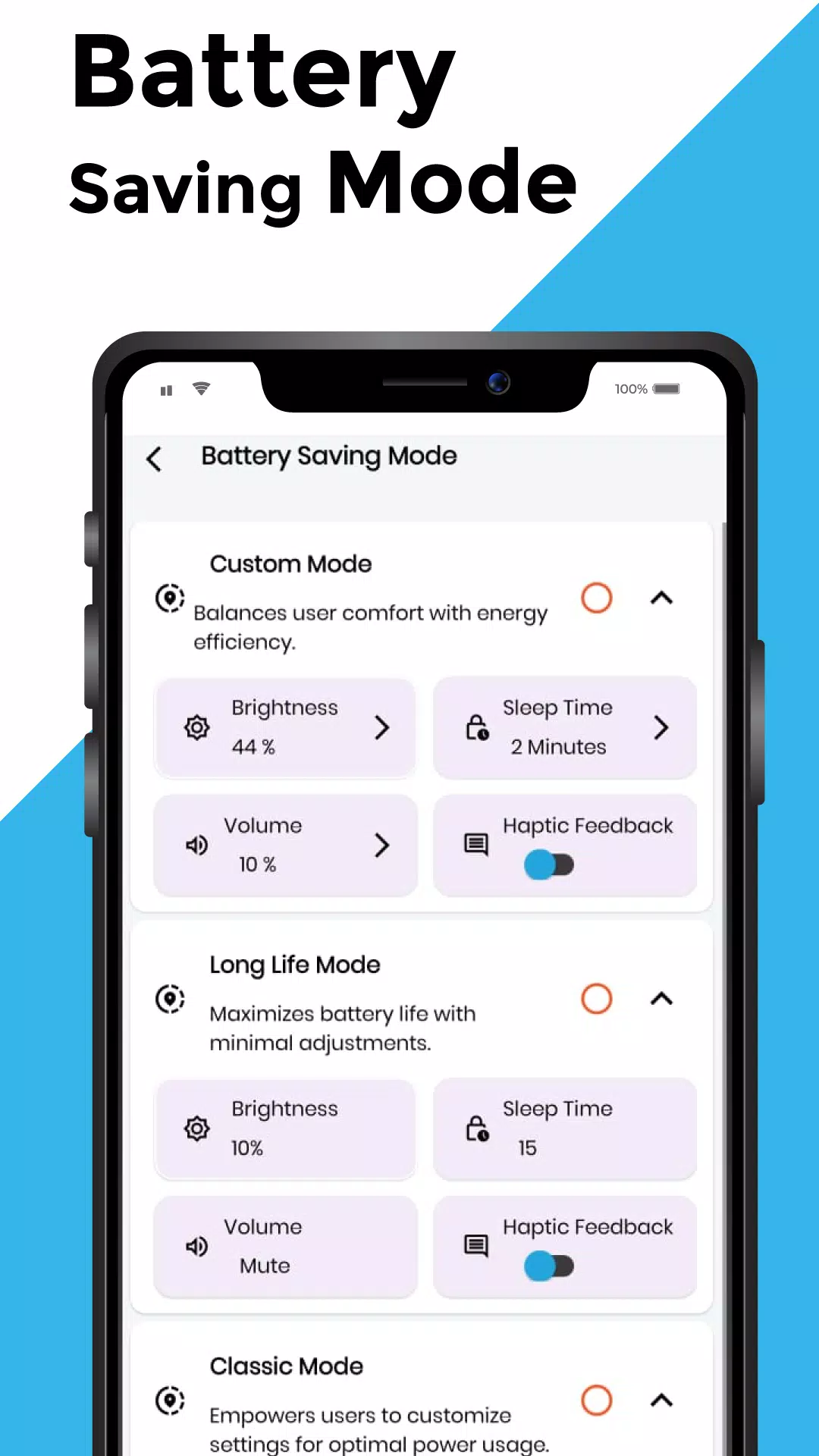 Full Battery 100% Alarm Screenshots
