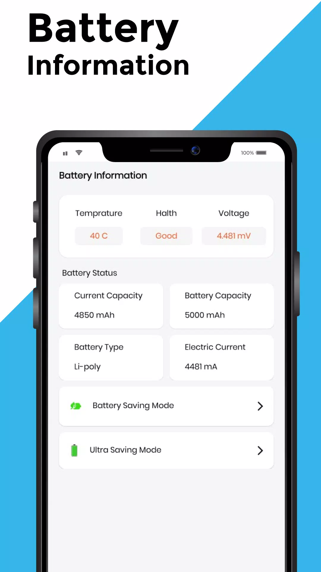 Full Battery 100% Alarm Screenshots