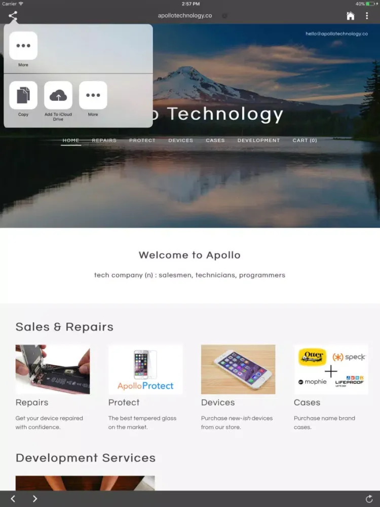 Zrzuty ekranu FullBrowse iPad 