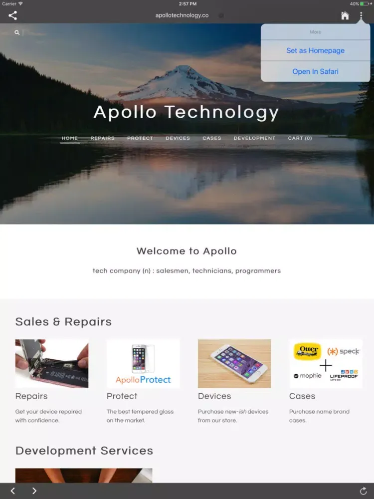 Zrzuty ekranu FullBrowse iPad 