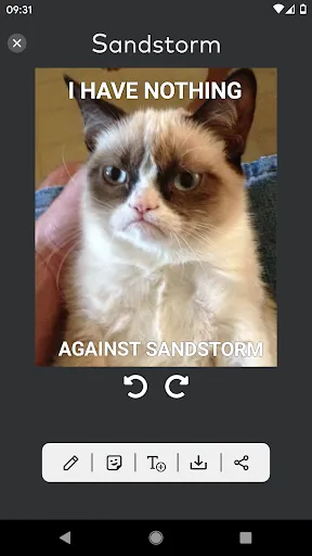 Zrzuty ekranu Sandstorm: Meme Maker
