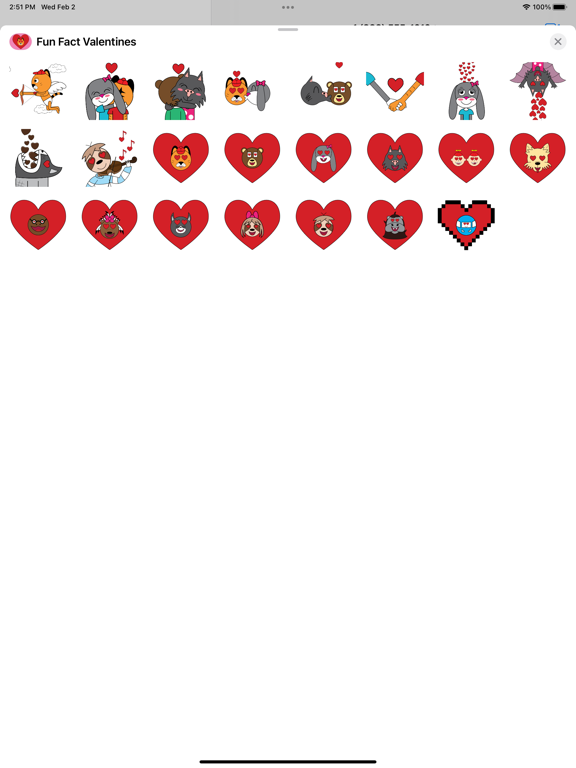 Captures d'écran de Fun Fact Valentines iPad 