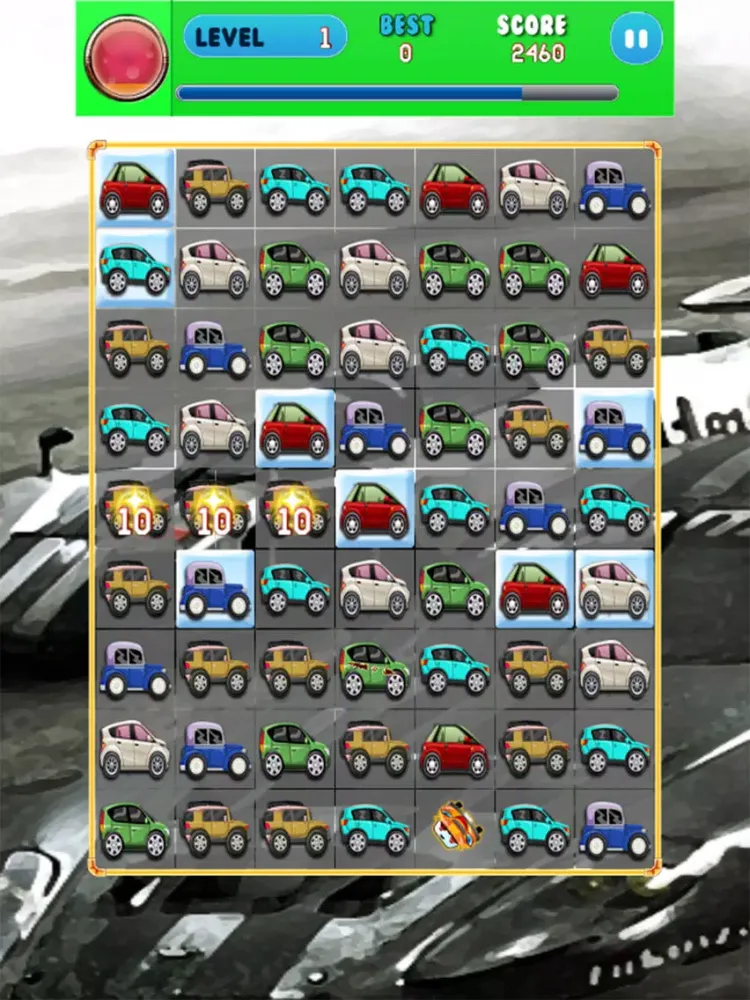 Screenshot di Funky Car Crush - Free Match 3 Game for Kids iPad 