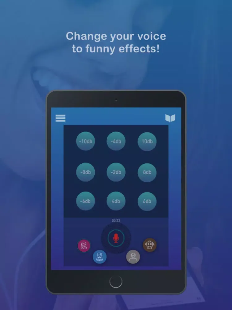 Capturas de tela do Voice Changer Funny Effects iPad 