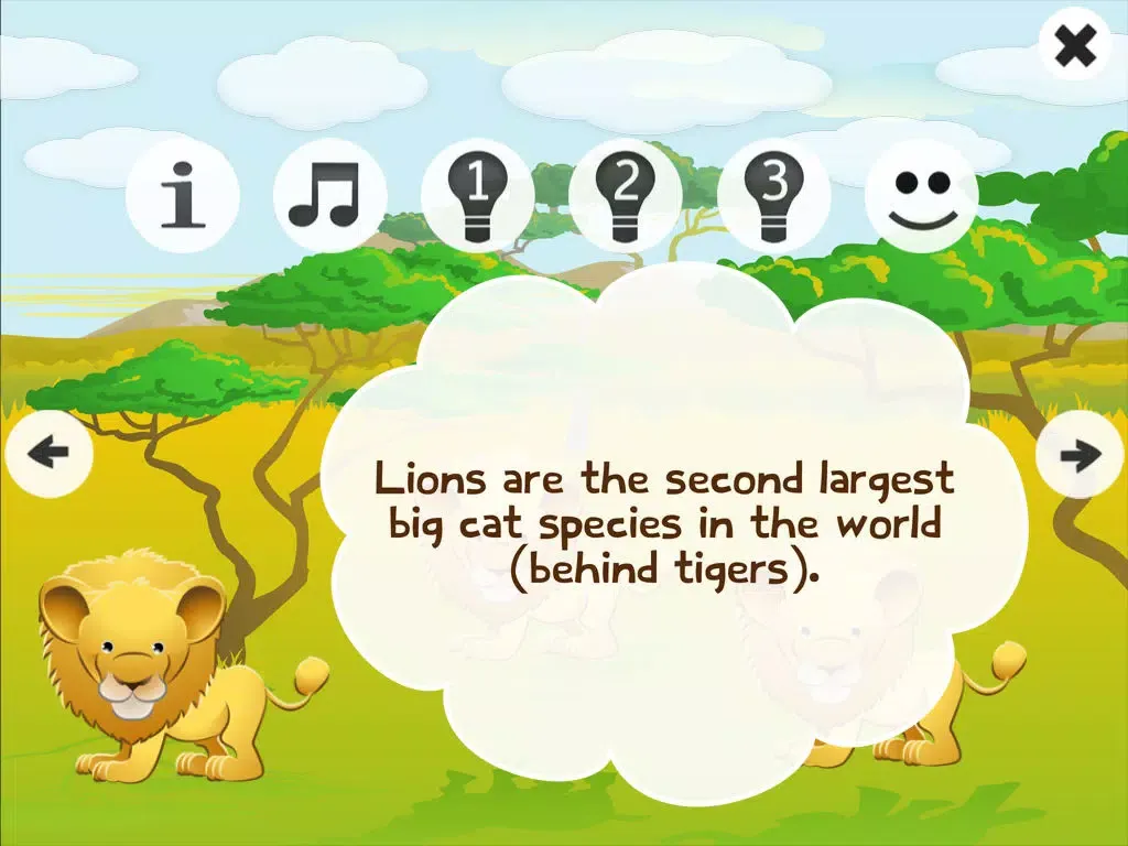 Animals! Safari animal learning game for children from age 2: Hear, listen and learn about the wilderness iPad 应用截图