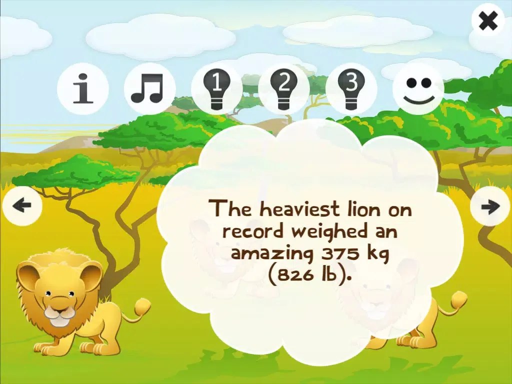Animals! Safari animal learning game for children from age 2: Hear, listen and learn about the wilderness iPad 应用截图