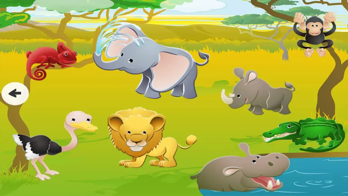Animals! Safari animal learning game for children from age 2: Hear, listen and learn about the wilderness应用截图