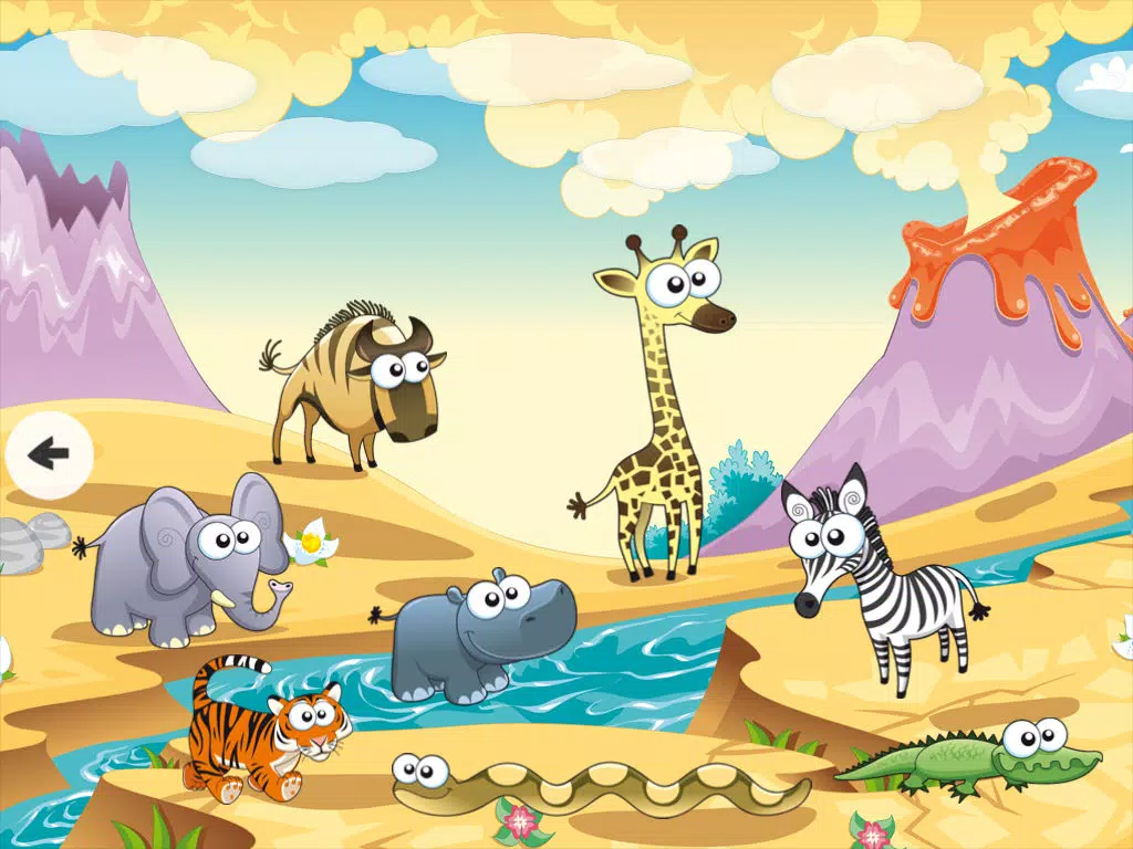 Savannah! Animal names learning game for babies, toddlers and children: See, hear and learn the name of wild animals iPad  स्क्रीनशॉट