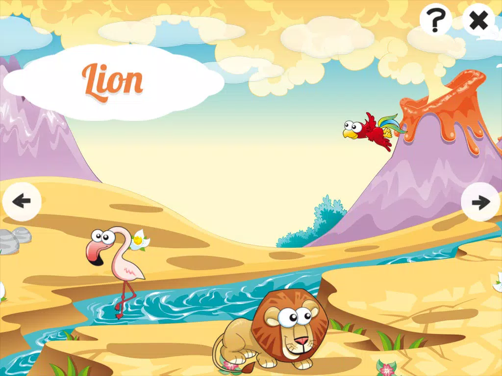Savannah! Animal names learning game for babies, toddlers and children: See, hear and learn the name of wild animals iPad  स्क्रीनशॉट