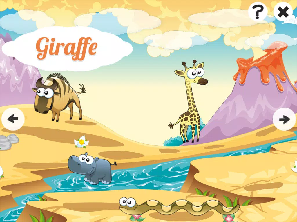 Savannah! Animal names learning game for babies, toddlers and children: See, hear and learn the name of wild animals iPad  स्क्रीनशॉट
