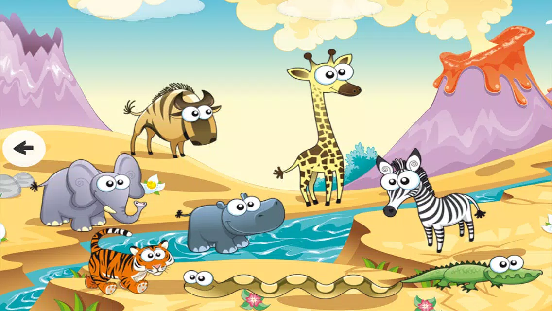 Savannah! Animal names learning game for babies, toddlers and children: See, hear and learn the name of wild animals स्क्रीनशॉट