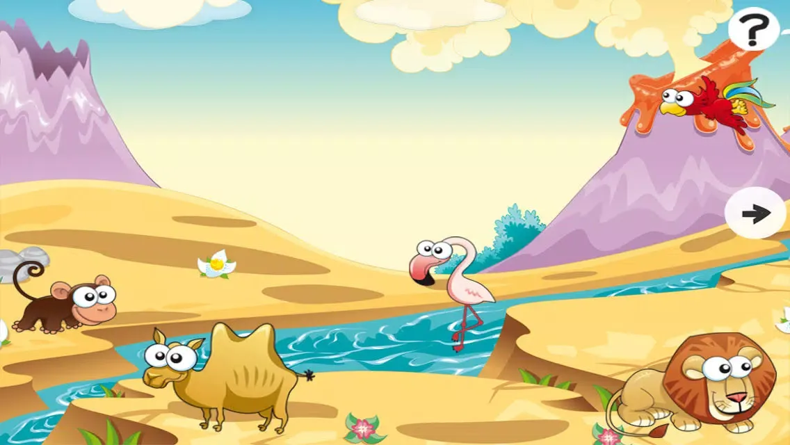 Ảnh chụp màn hình của Savannah! Animal names learning game for babies, toddlers and children: See, hear and learn the name of wild animals