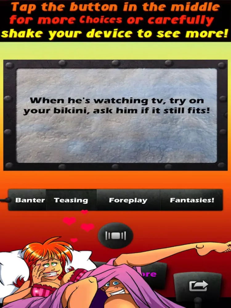 Hot Relationship Banter Game-Fun Bedroom Ideas! iPad  スクリーンショット