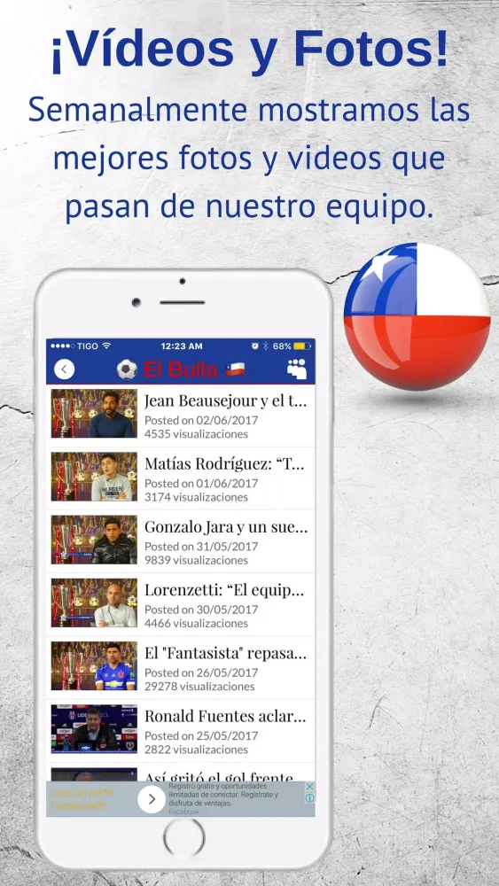Capturas de tela do FutbolApps.net El Bulla Fans