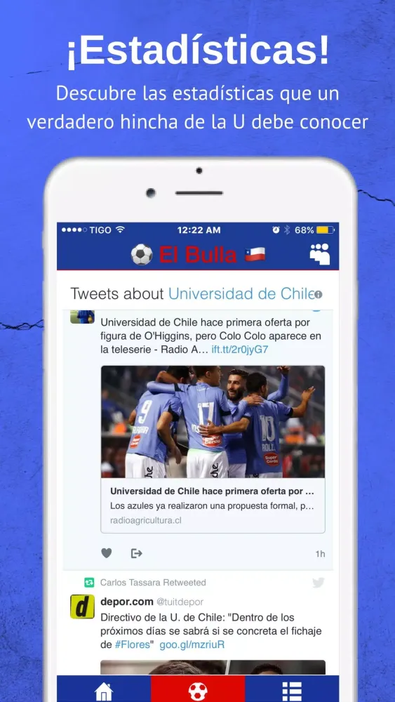 Capturas de tela do FutbolApps.net El Bulla Fans