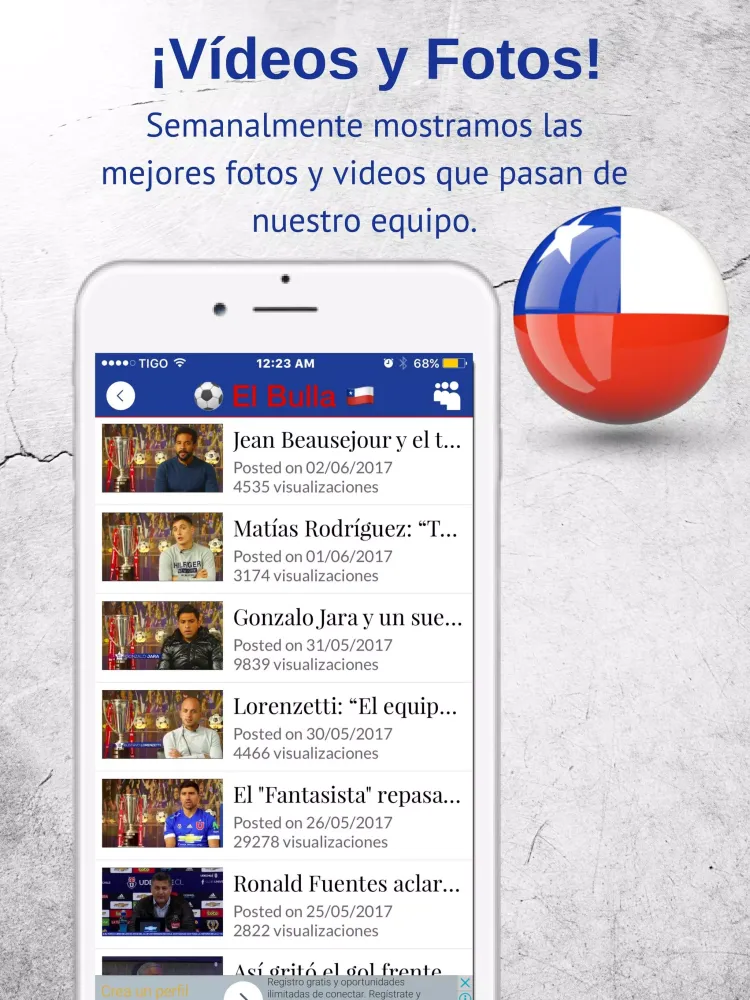 Capturas de tela do FutbolApps.net El Bulla Fans