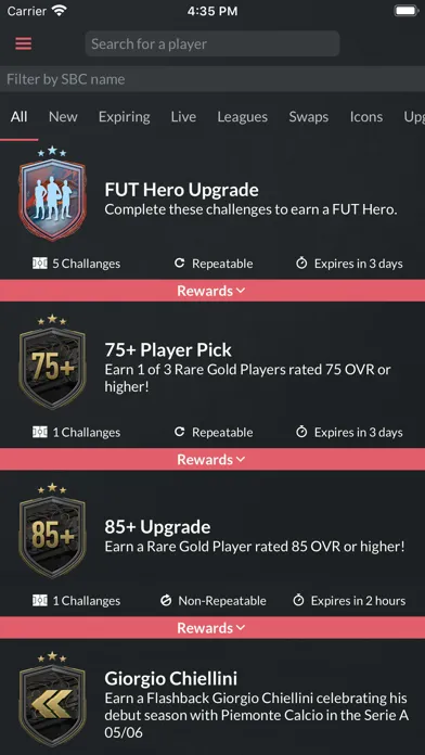 FUT Mind 24 - Players database سکرین شاٹس