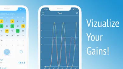 Tangkapan layar Workout Tracker Plus - gym log