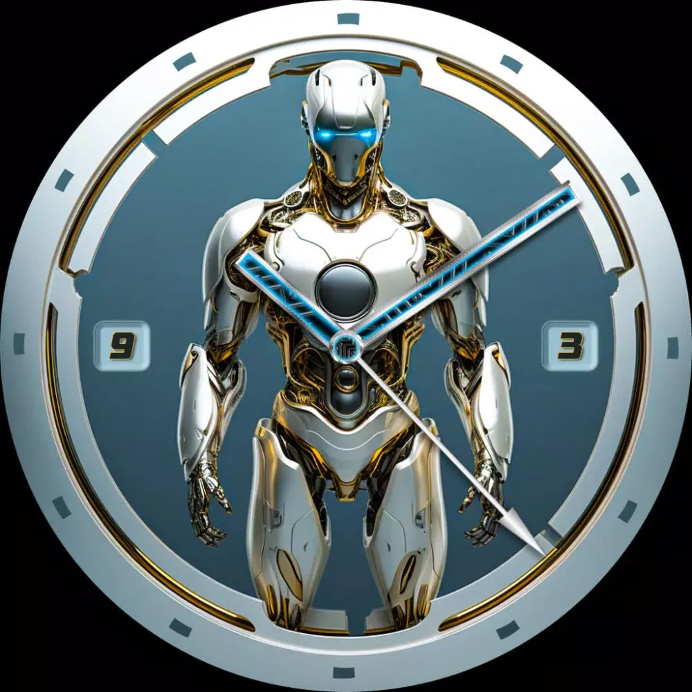 Futuristic Robot Watch Faces سکرین شاٹس