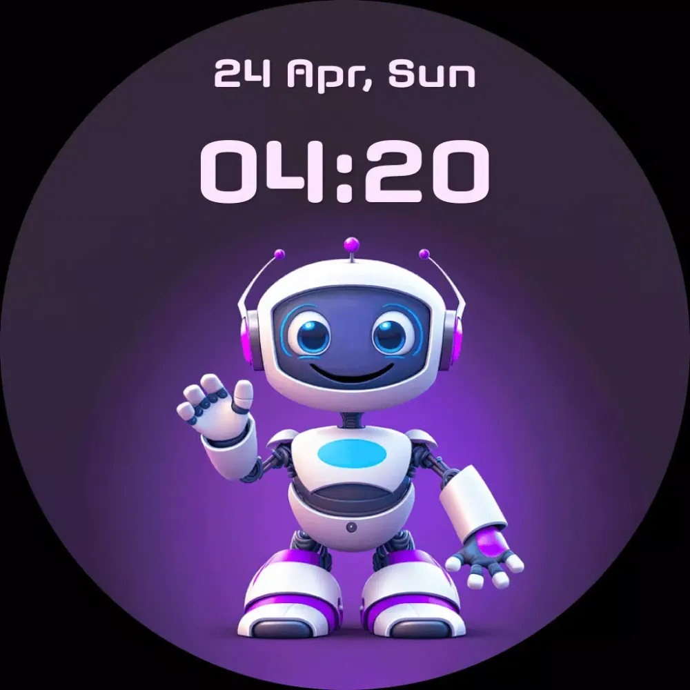 Futuristic Robot Watch Faces سکرین شاٹس